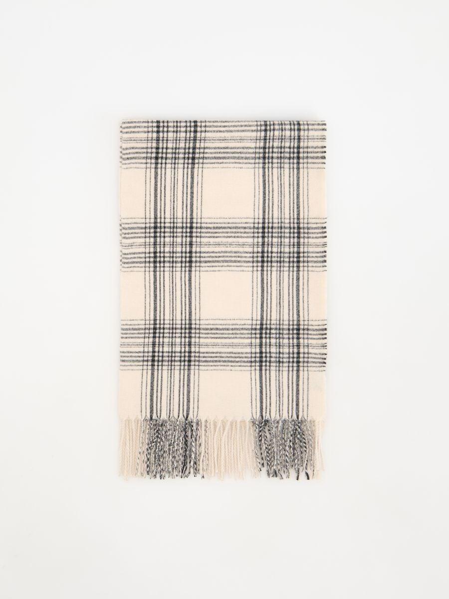 Check scarf - cream - RESERVED - 2