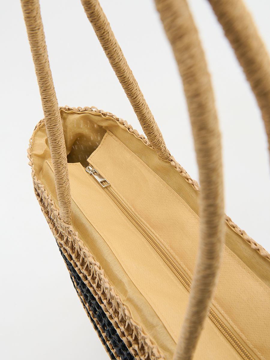 Woven shopper bag - multicolor - RESERVED - 4