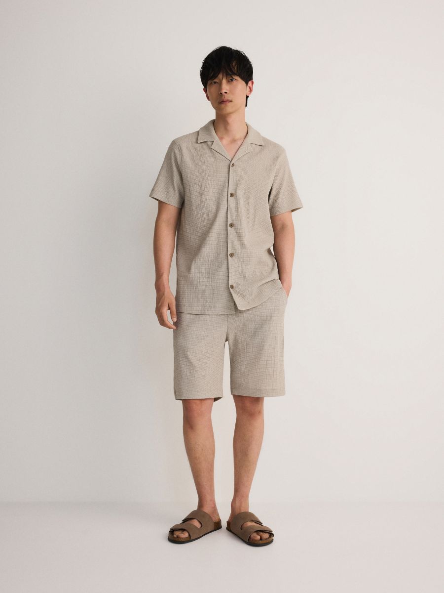 Regular shorts - beige - RESERVED - 5