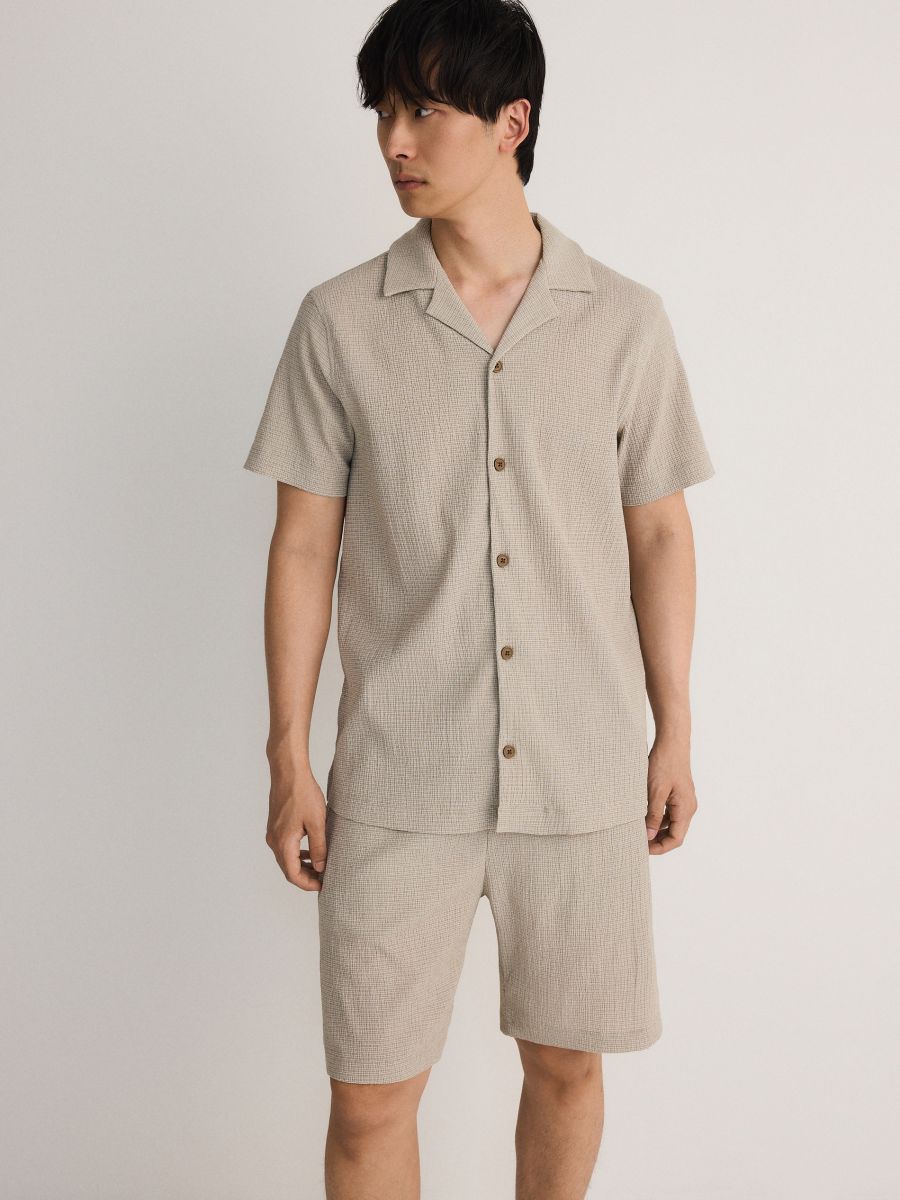 Regular shorts - beige - RESERVED - 6