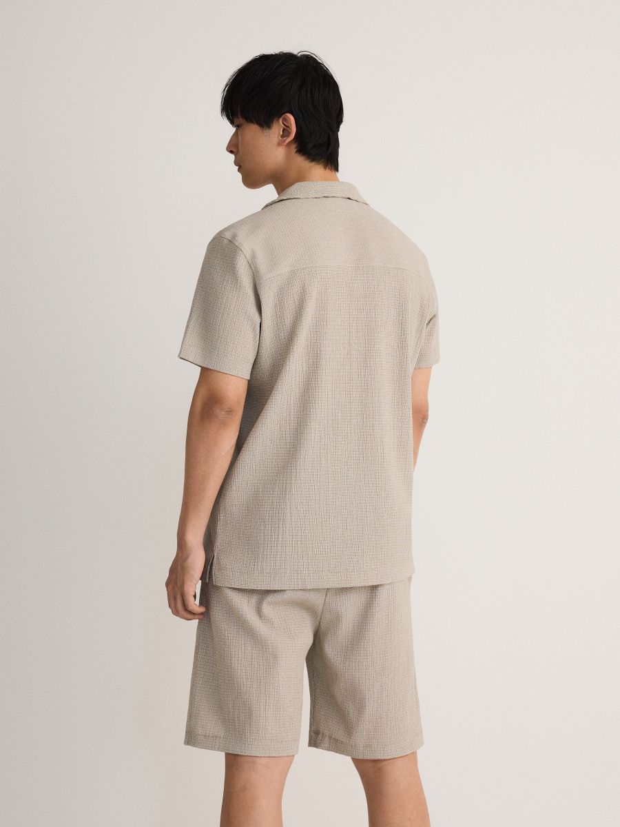 Regular shorts - beige - RESERVED - 7