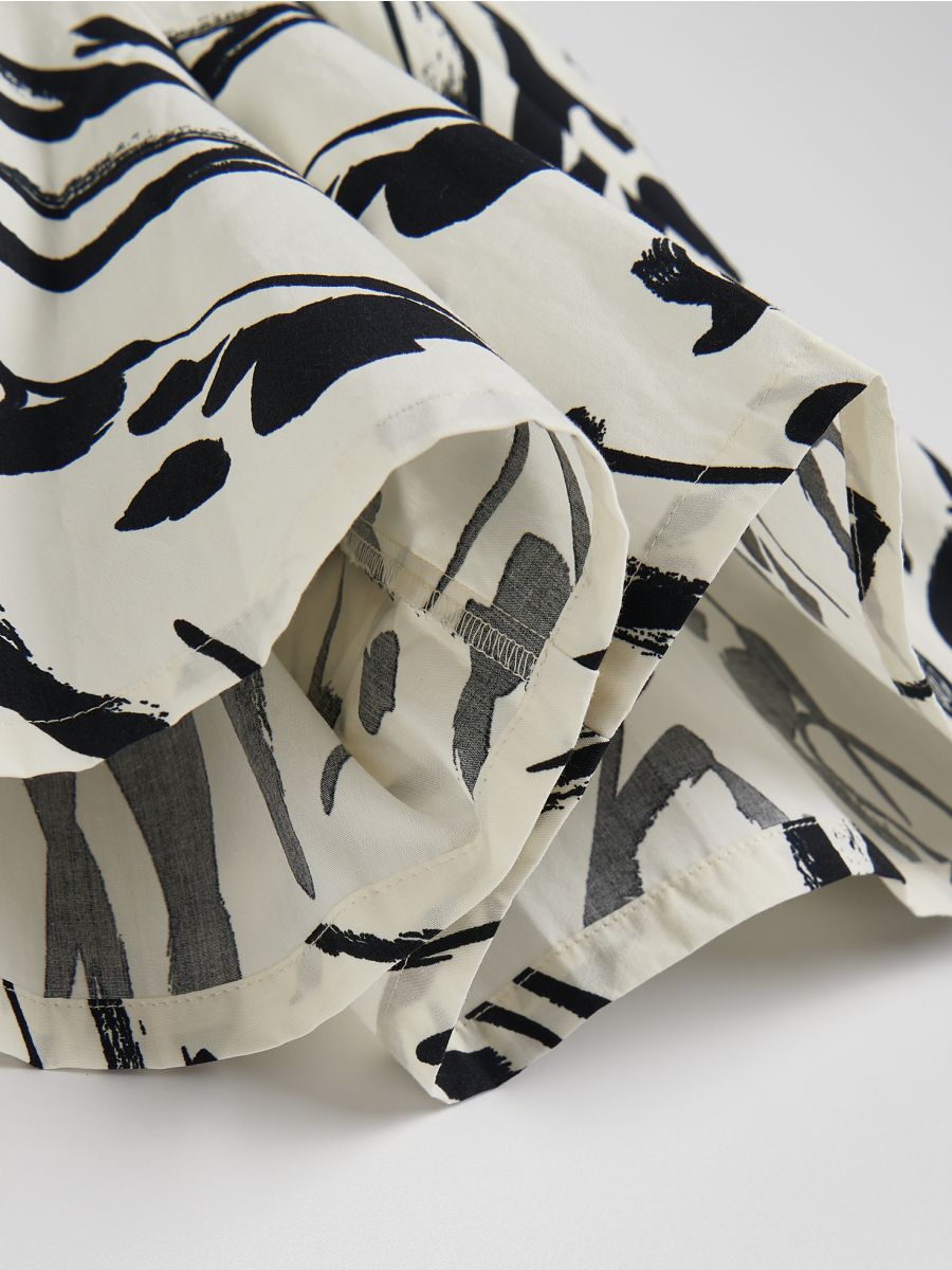 Short en coton à motif - Noir - RESERVED - 6