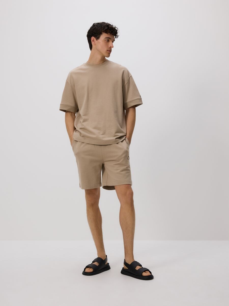 manecaページ Bawełniane szorty comfort Kolor beżowy - RESERVED - 3859C-80X