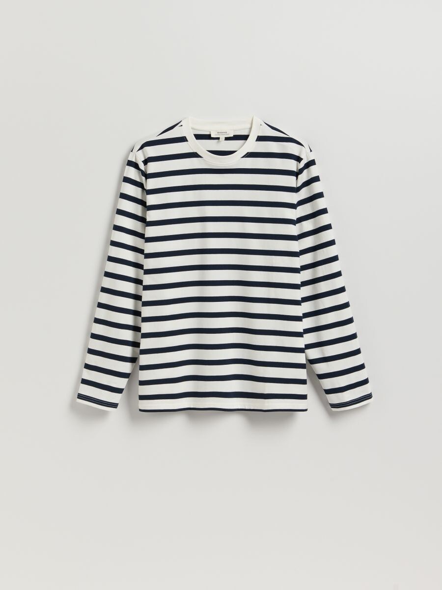 Katoenen T-shirt met lange mouwen - meerkleurig - RESERVED