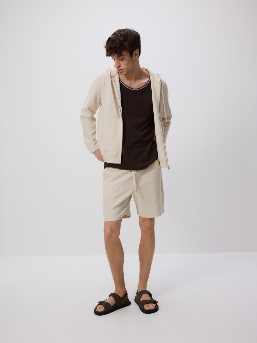Regular structural shorts - beige - RESERVED - 2