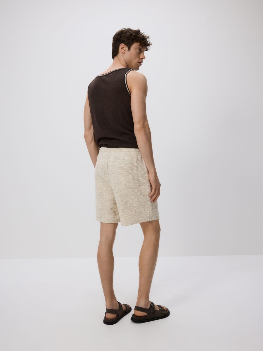 Regular structural shorts - beige - RESERVED - 2