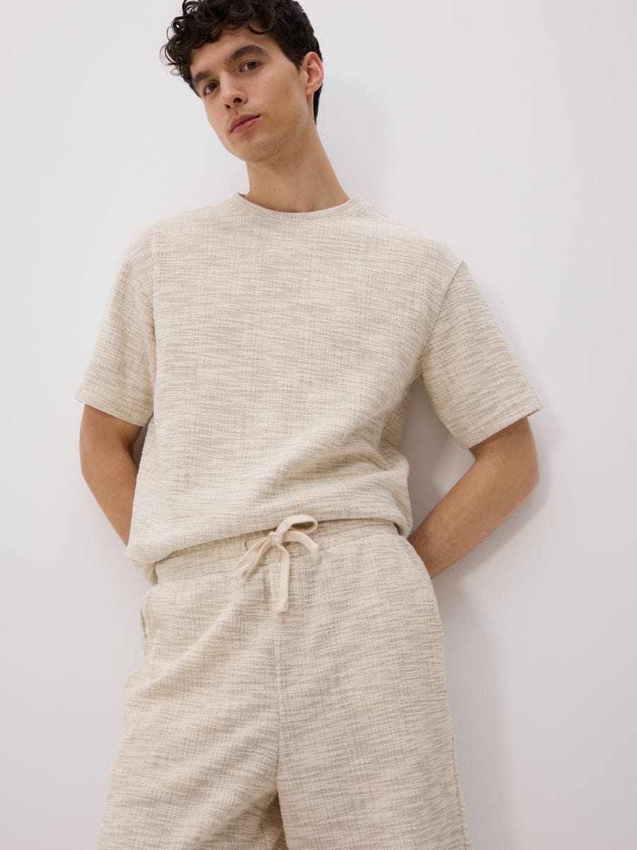 Regular structural shorts - beige - RESERVED - 2