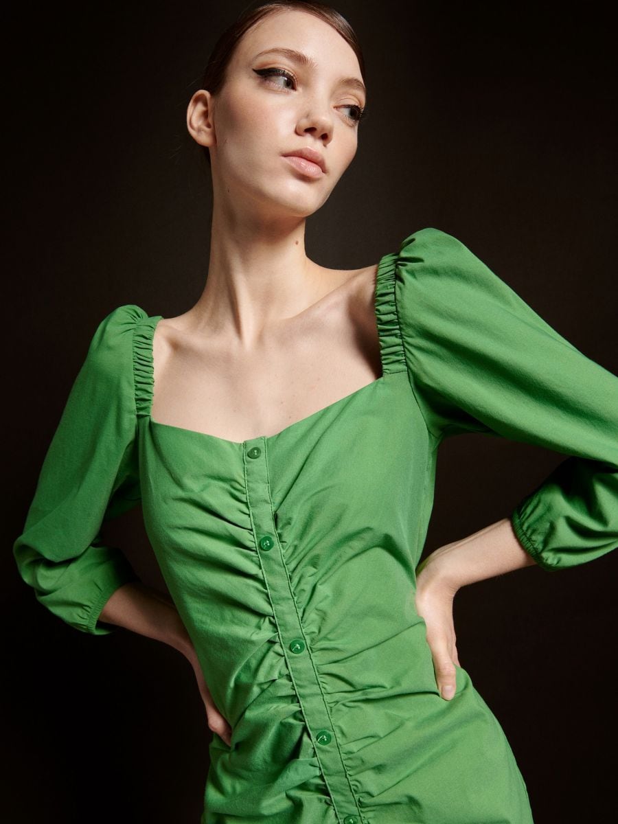 Midi haljina - svetlo zelena - RESERVED - 2