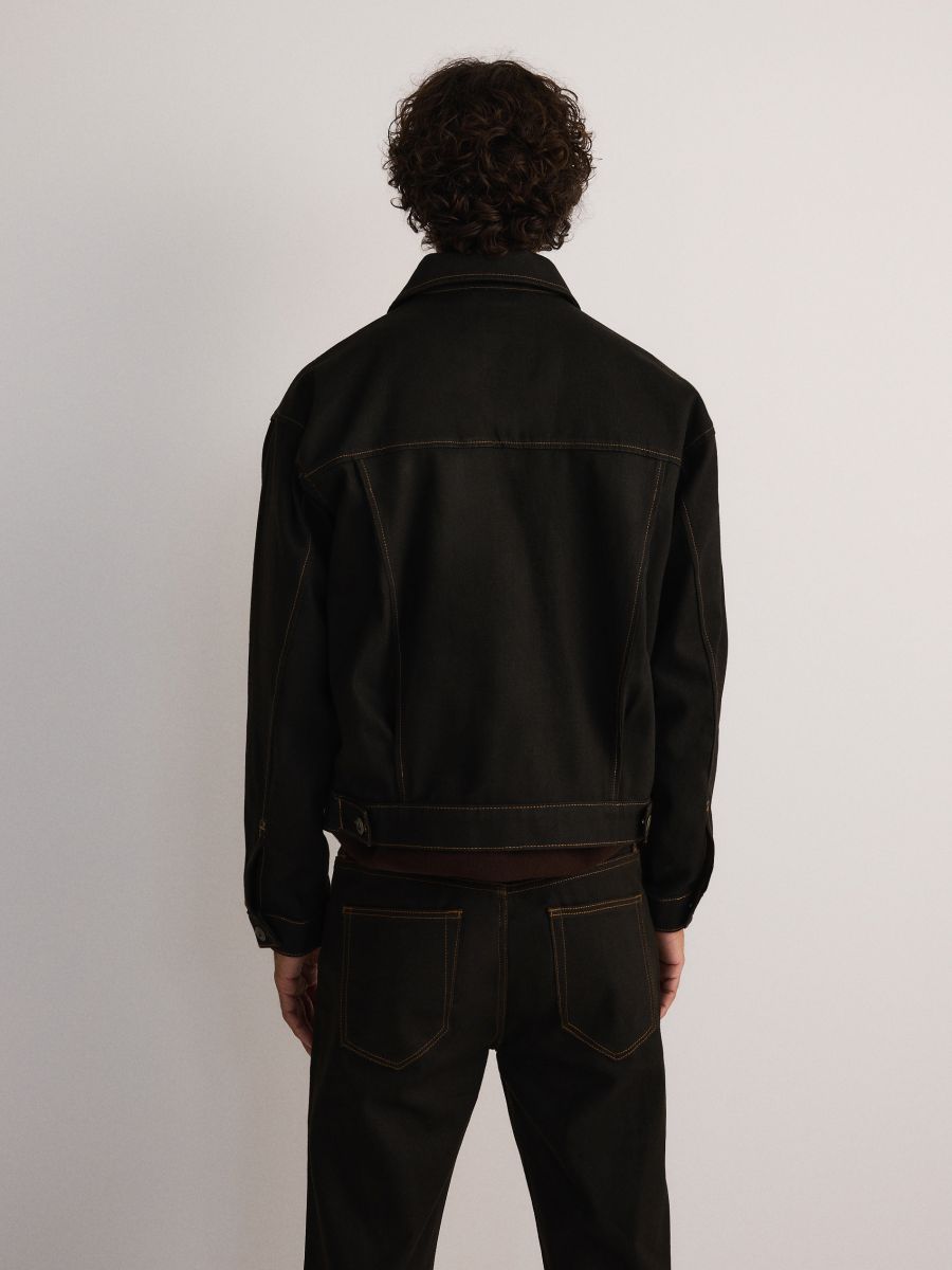 Oversized denim jacket - dark grey jeans - RESERVED - 5