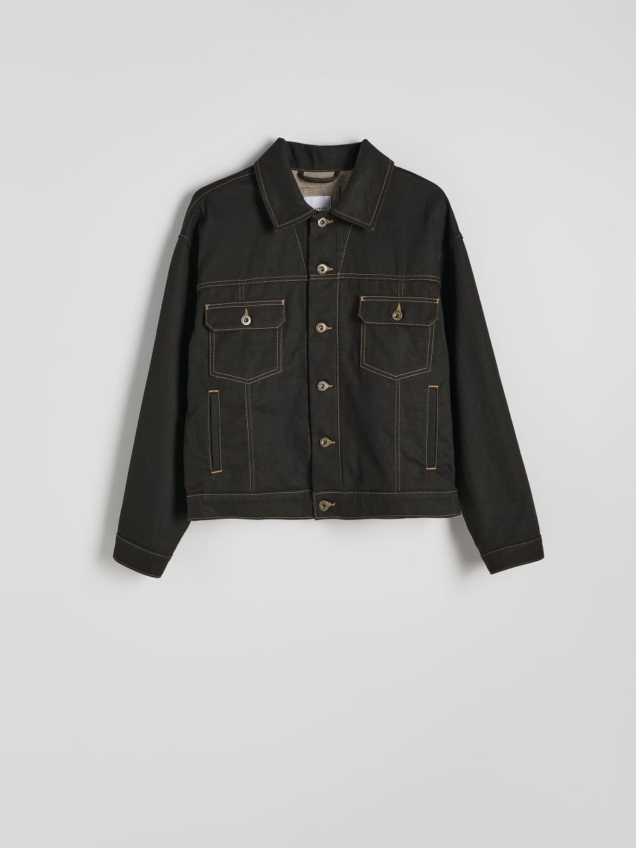 Oversized denim jacket - dark grey jeans - RESERVED - 6