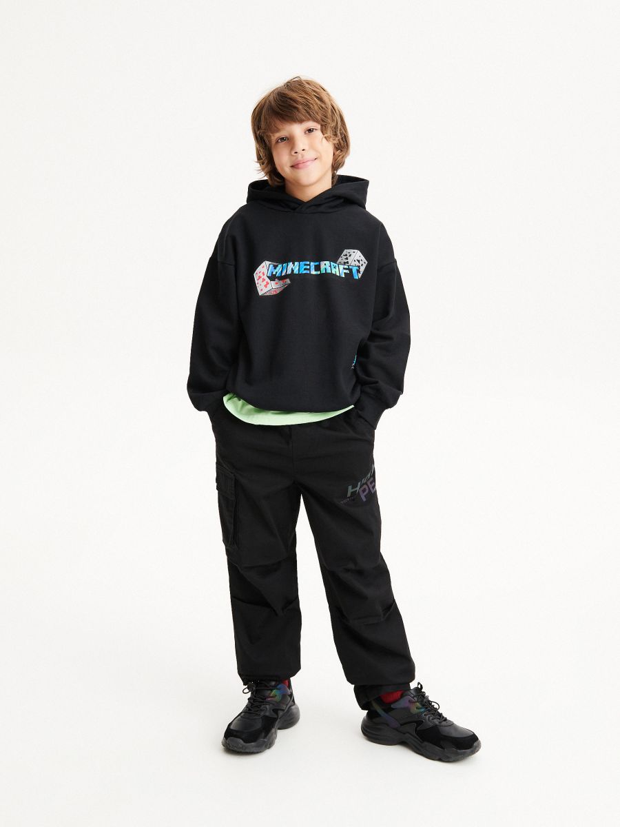 Trousers with fleece lining - black - RESERVED - 3