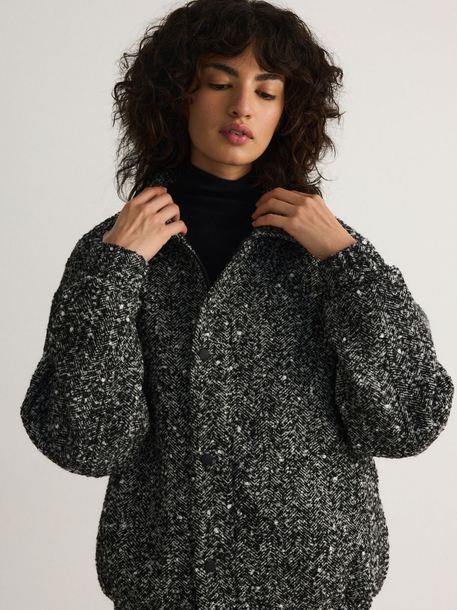 Wool rich jacket - multicolor - RESERVED - 2