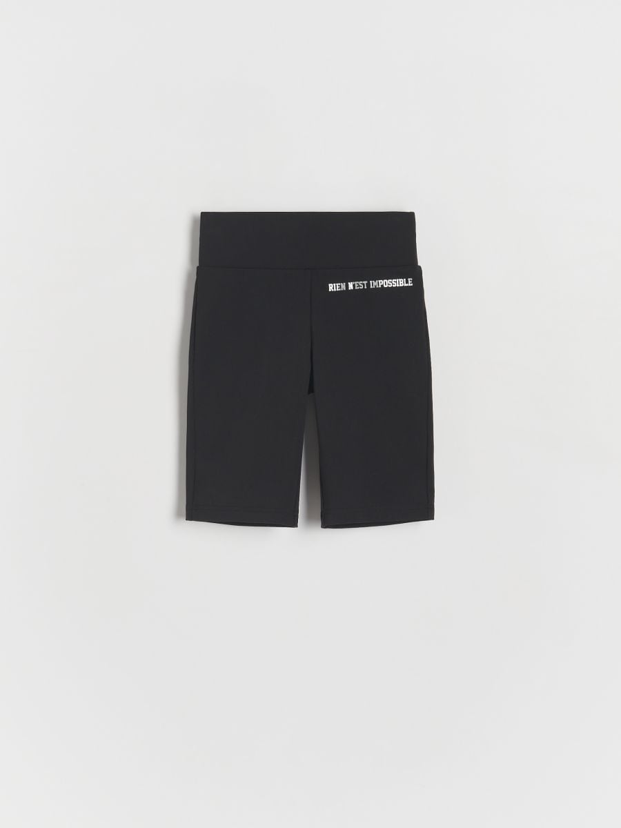 Biker shorts with print - black - RESERVED - 3