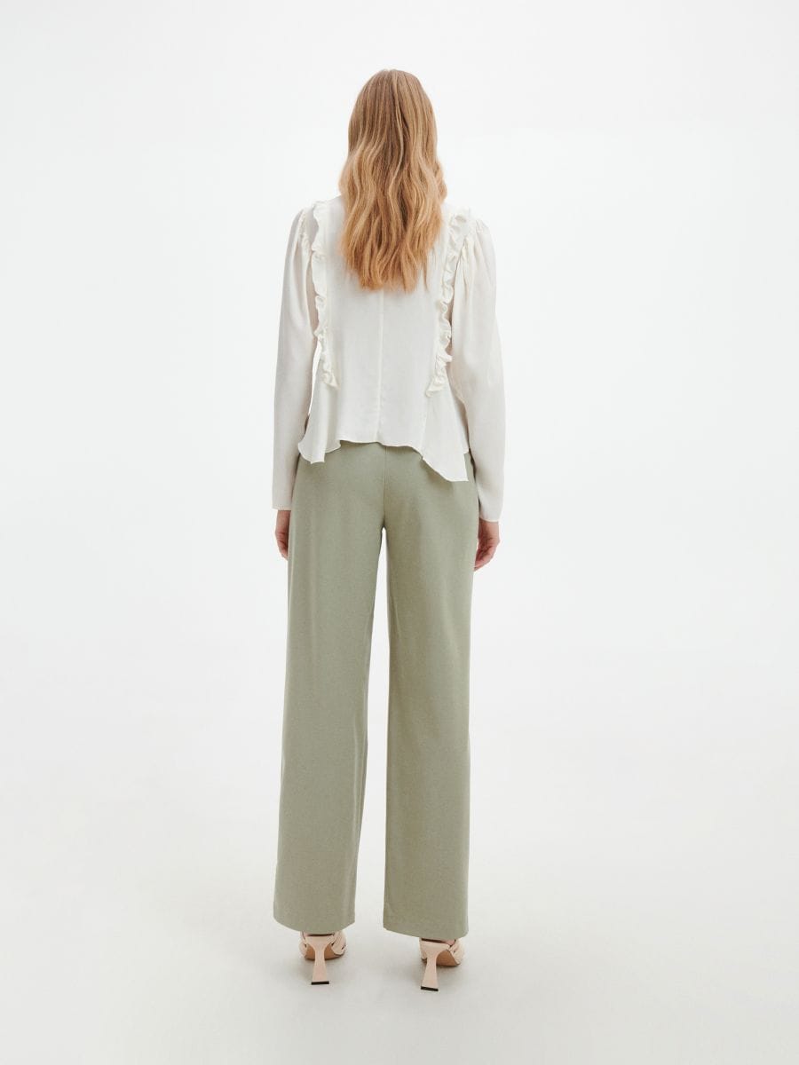 Pantalone od mešavine liocela - svetlozelena - RESERVED - 3