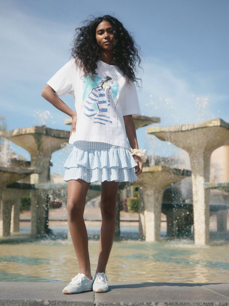 T-shirt with print - white - RESERVED - 3