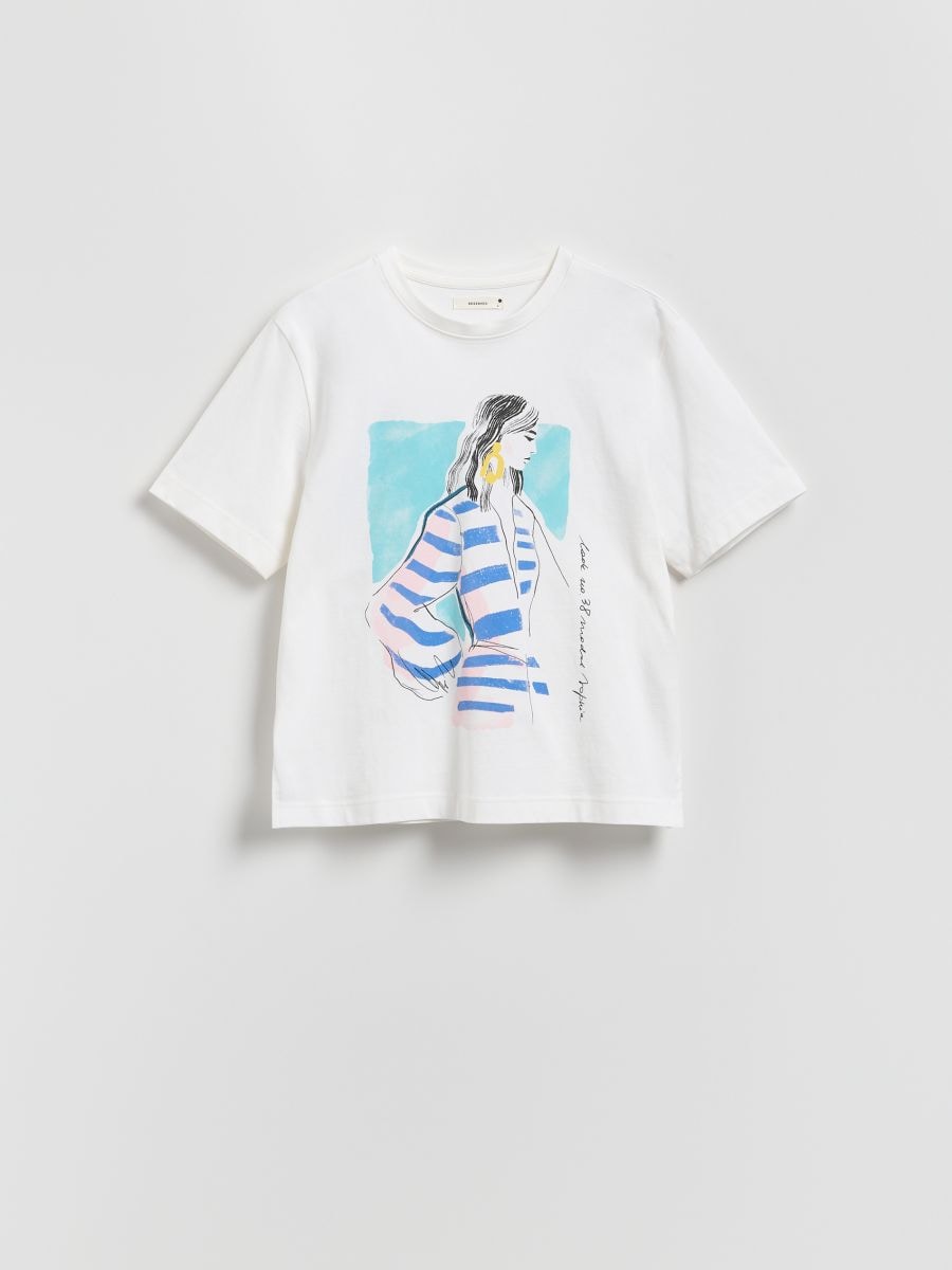 T-shirt with print - white - RESERVED - 4