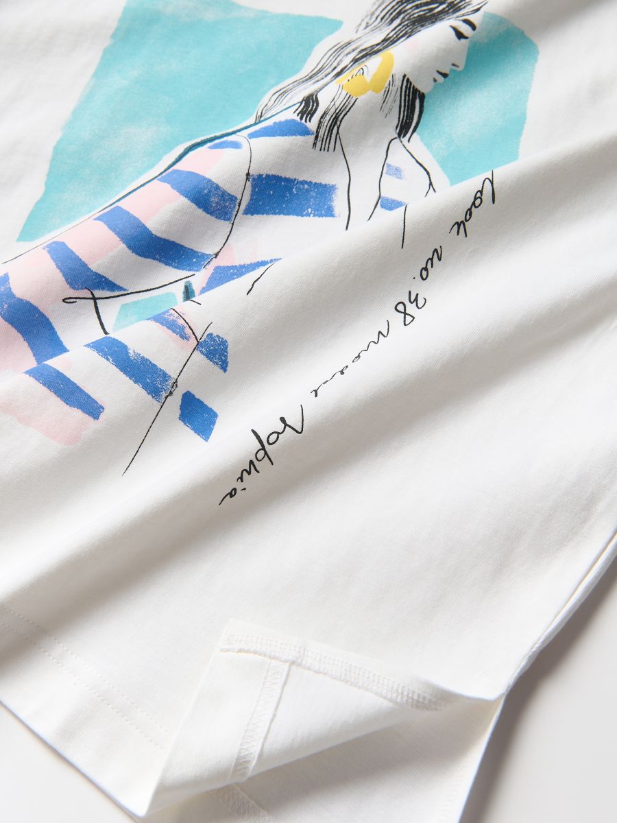 T-shirt with print - white - RESERVED - 2