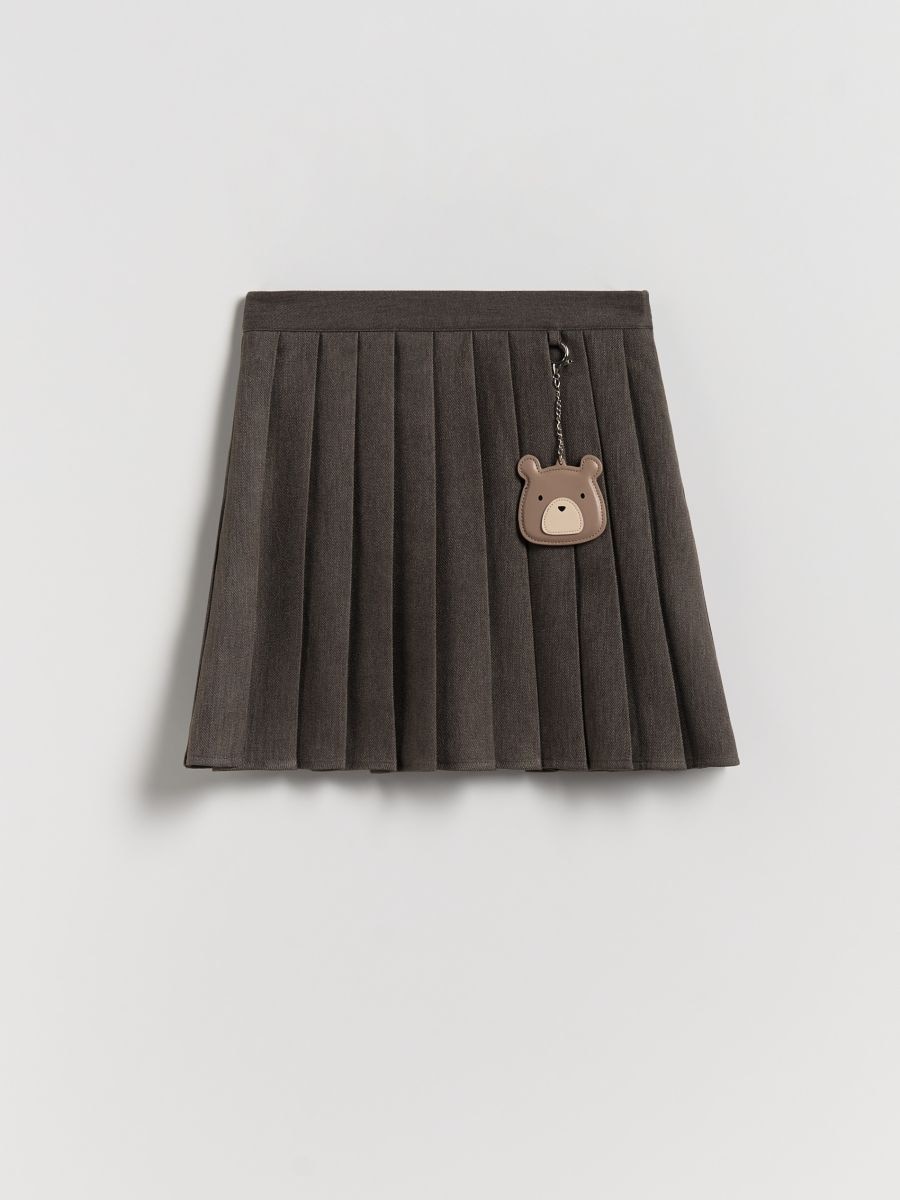 GIRLS` SKIRT & PENDANT - dark grey - RESERVED