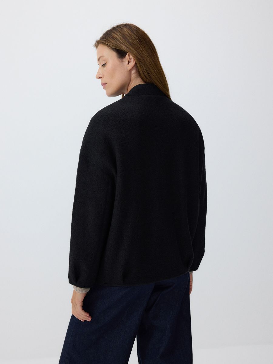 Oversized wool jacket - black - RESERVED - 4