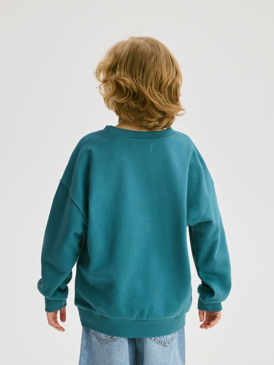 Goose Goose Duck sweatshirt - teal green - RESERVED - 6