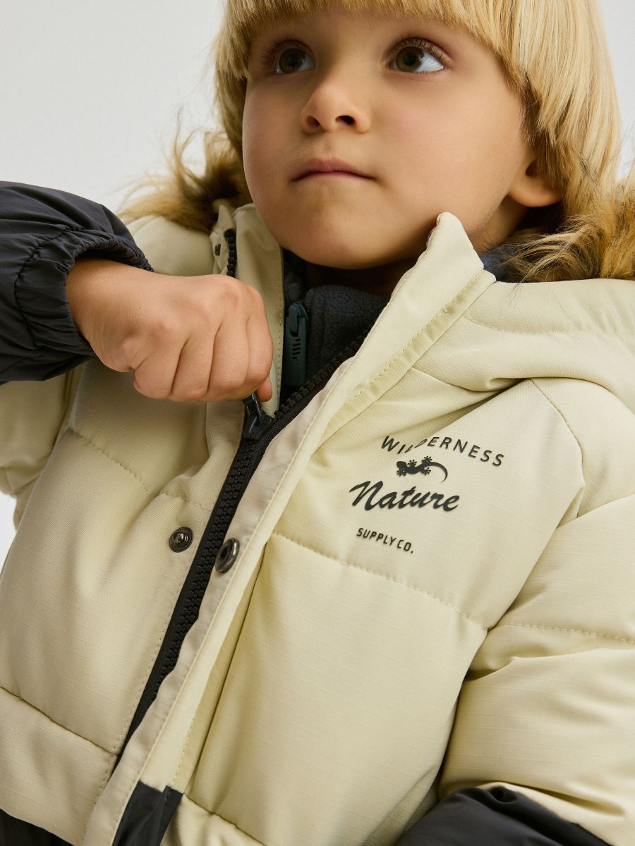 Insulated jacket with hood - wheat - RESERVED - 6