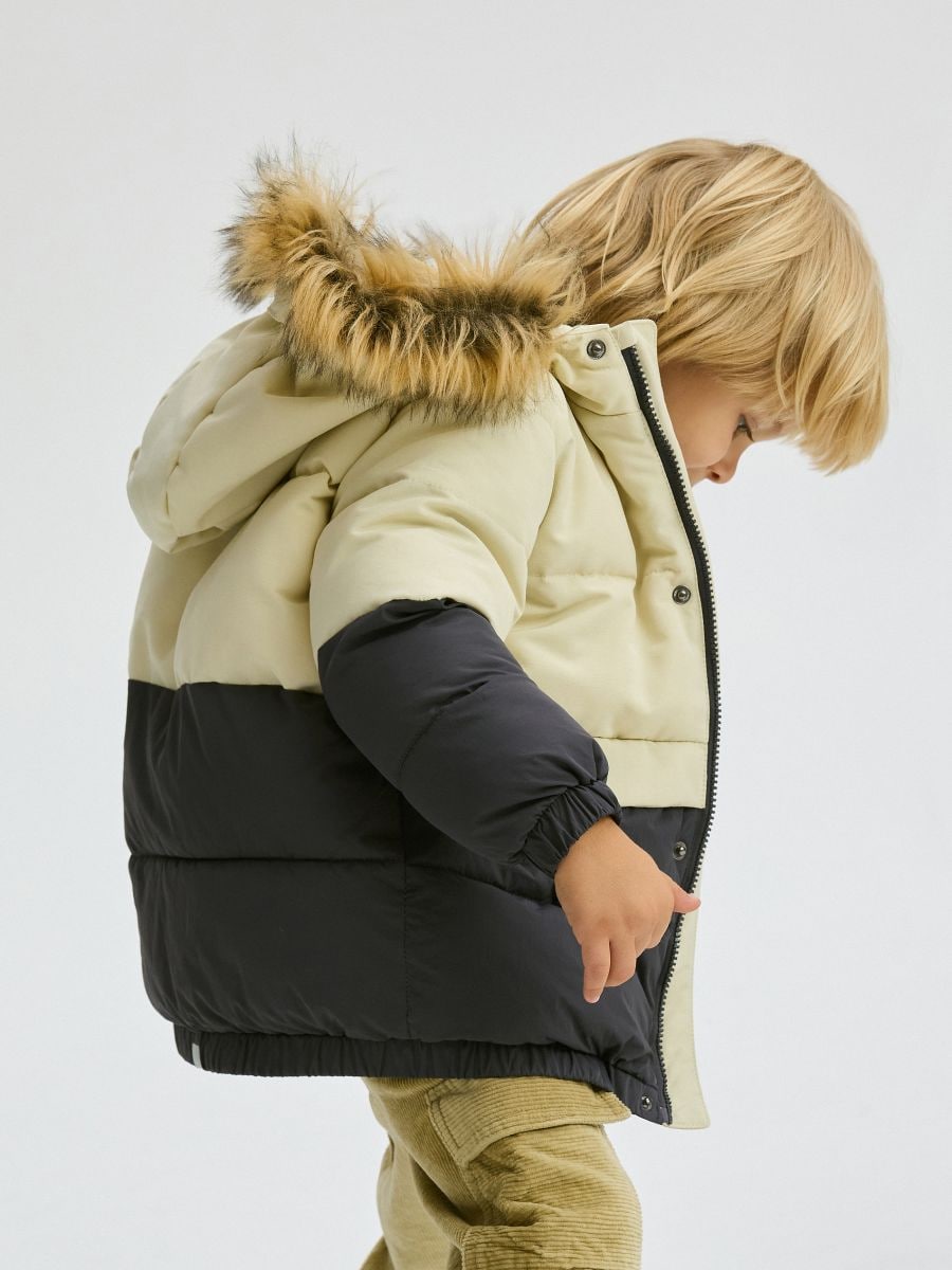 Insulated jacket with hood - wheat - RESERVED - 7