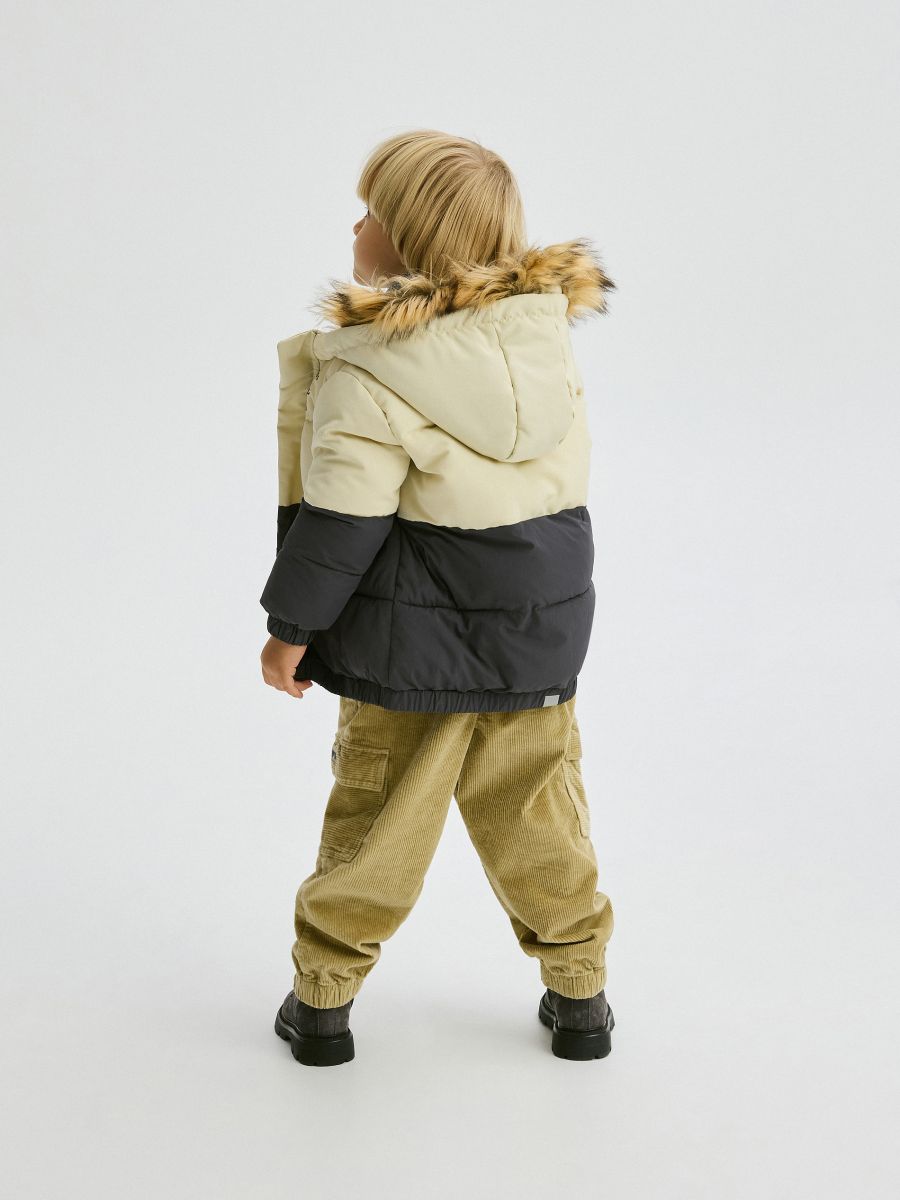 Insulated jacket with hood - wheat - RESERVED - 9