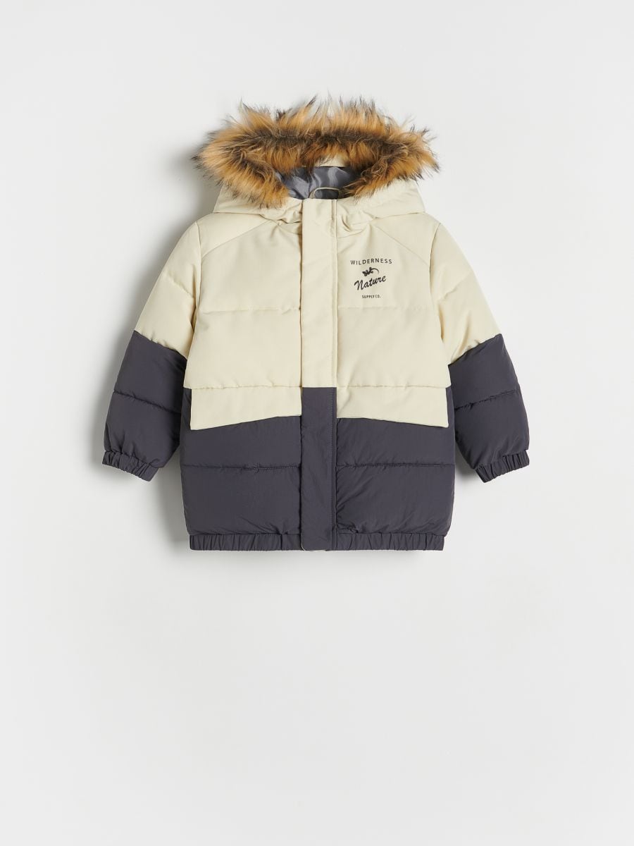 Insulated jacket with hood - wheat - RESERVED - 2