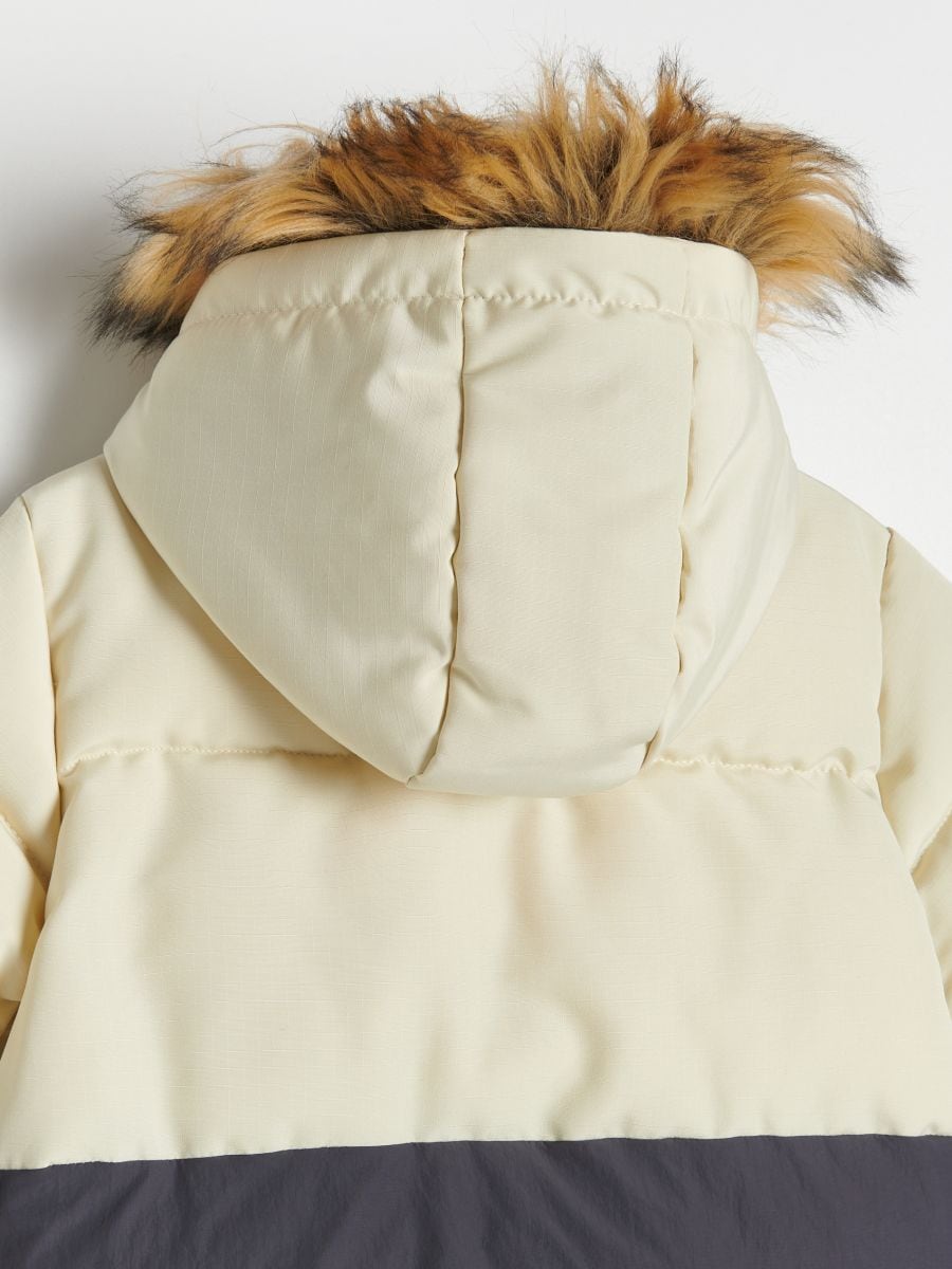 Insulated jacket with hood - wheat - RESERVED - 4