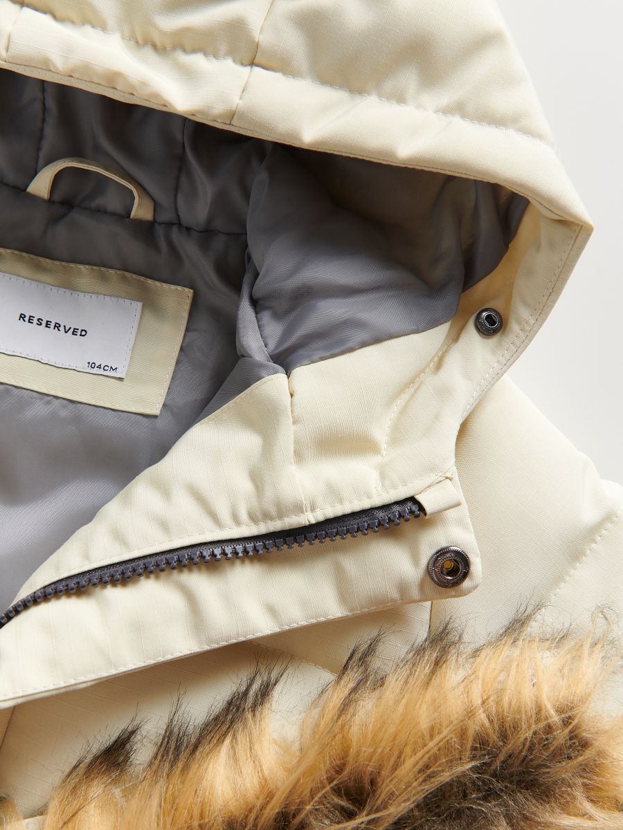 Insulated jacket with hood - wheat - RESERVED - 3