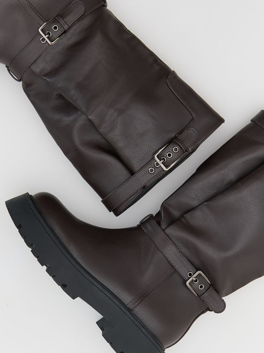 LADIES` BOOTS - dark brown - RESERVED - 3