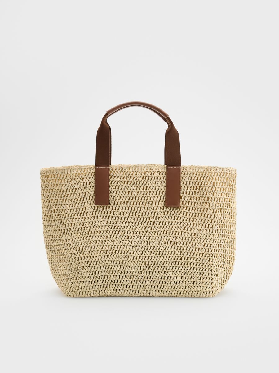 Geflochtener Shopper - weizen - RESERVED
