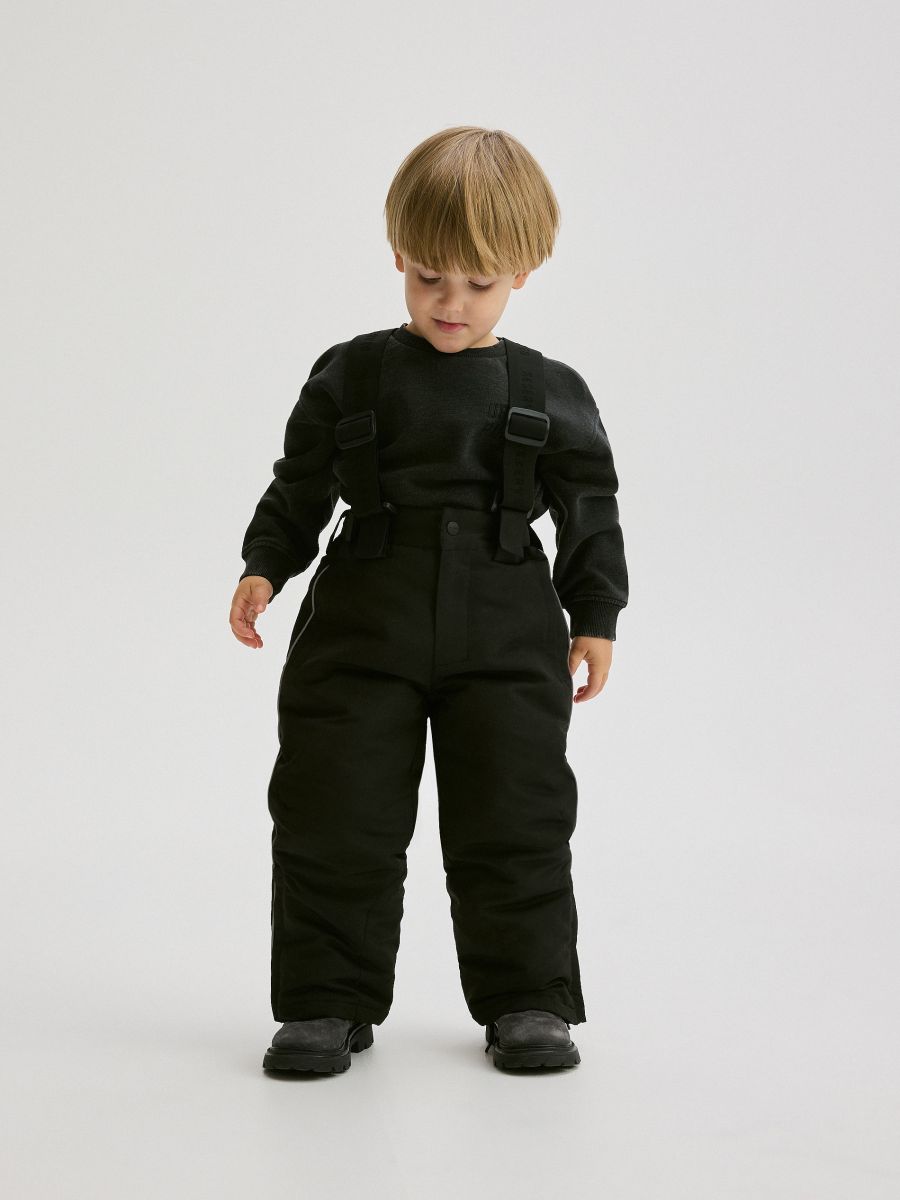 Insulated trousers with braces - black - RESERVED - 3