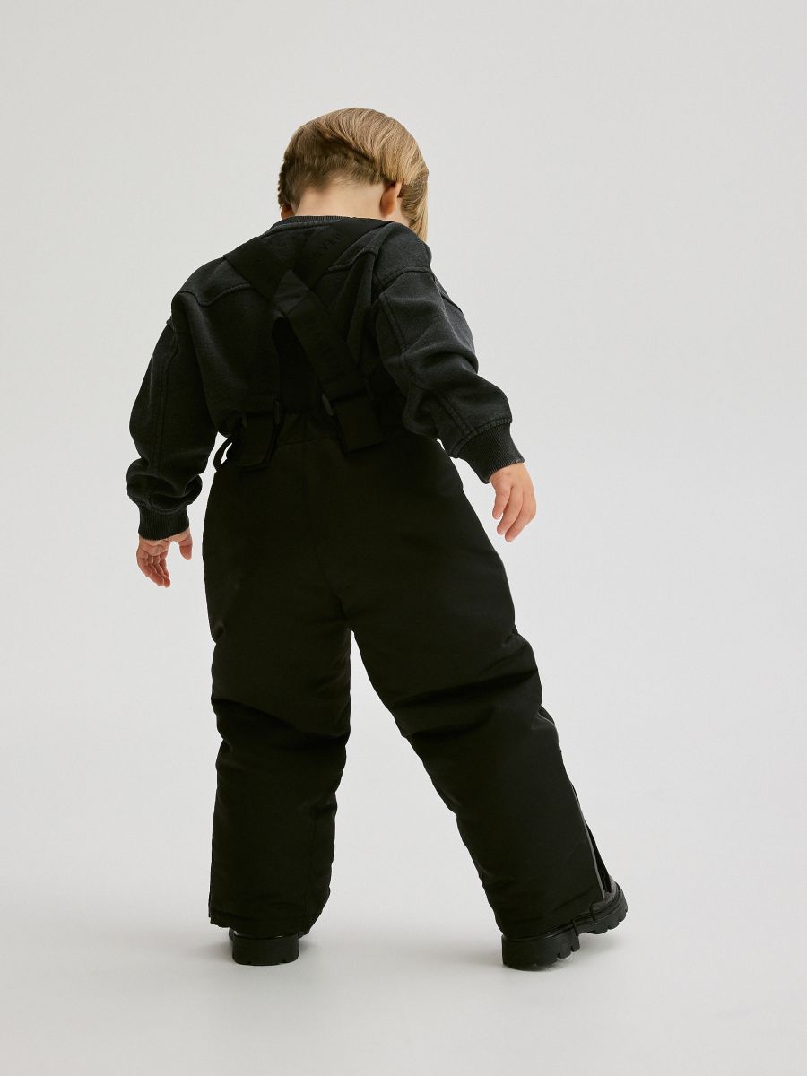 Insulated trousers with braces - black - RESERVED - 4