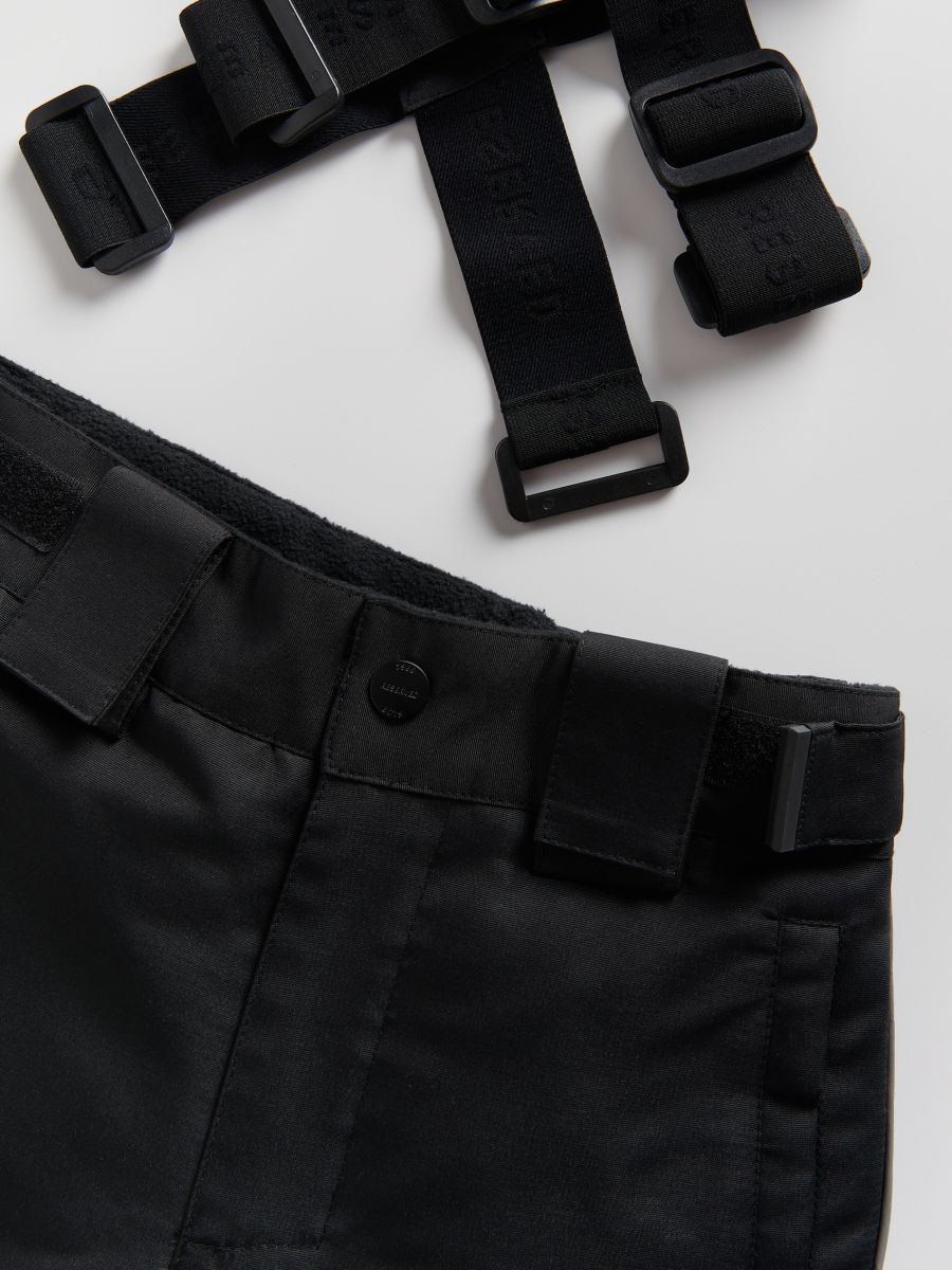 Insulated trousers with braces - black - RESERVED - 2