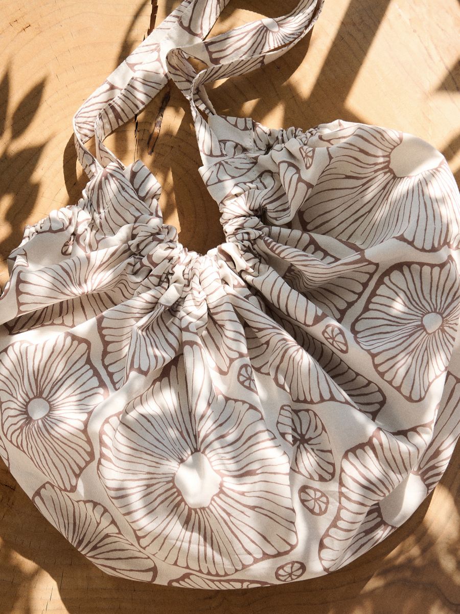 Fabric hobo bag - multicolor - RESERVED - 5