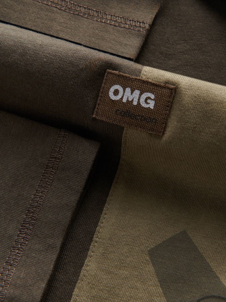 Maglietta a maniche lunghe oversize - marrone scuro - RESERVED - 3