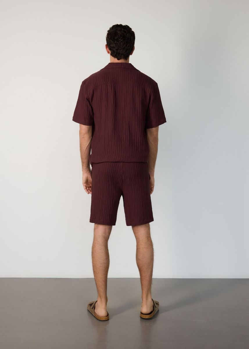 Muslin shorts - maroon - RESERVED - 5