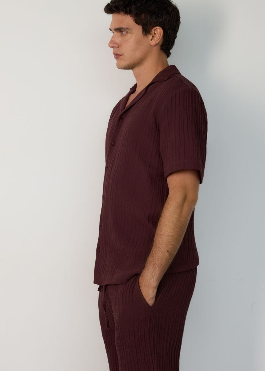 Muslin shorts - maroon - RESERVED - 6