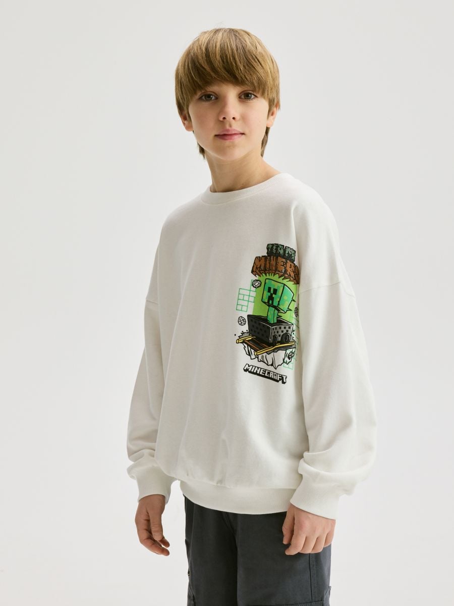 Sweatshirt Minecraft - creme - RESERVED