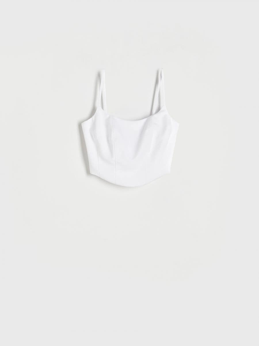 Corset top - cream - RESERVED - 4