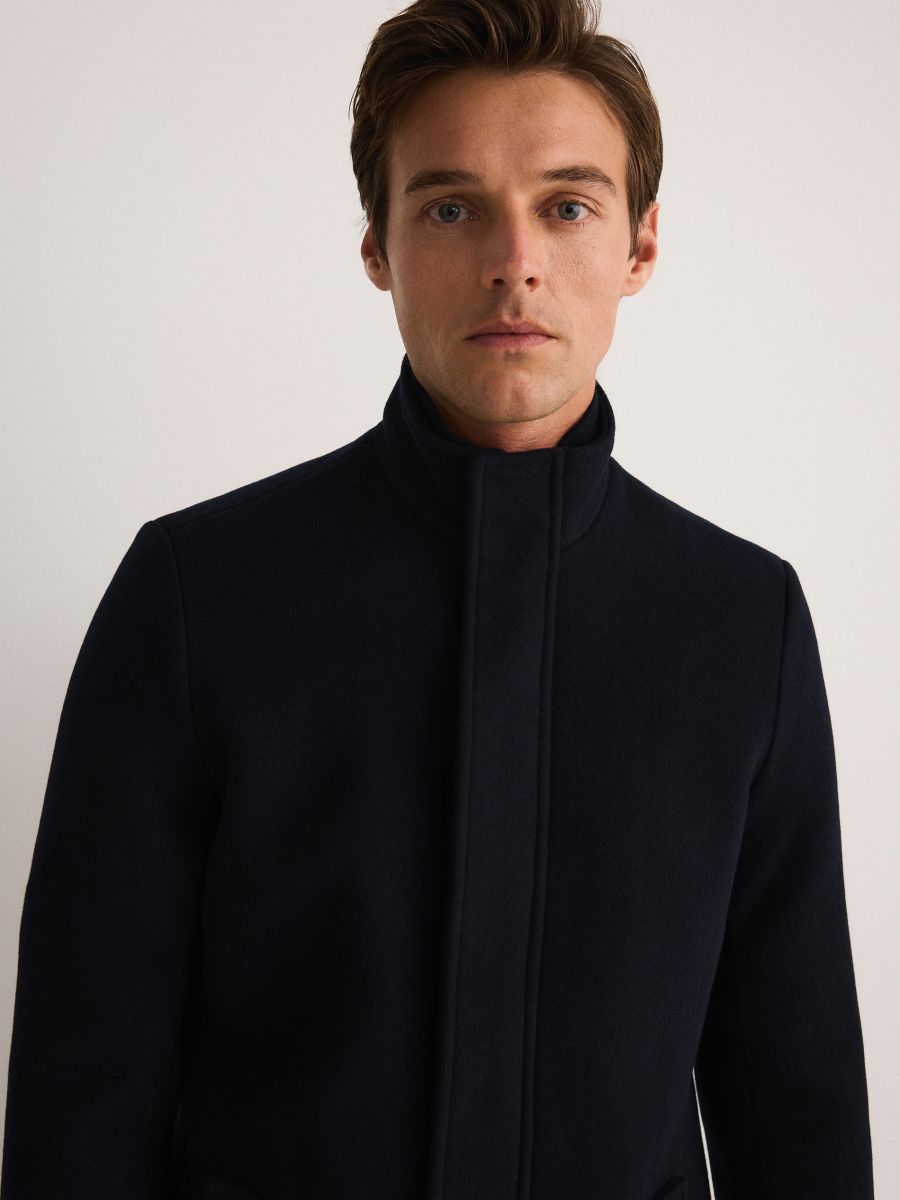 Wool blend coat - navy - RESERVED - 3