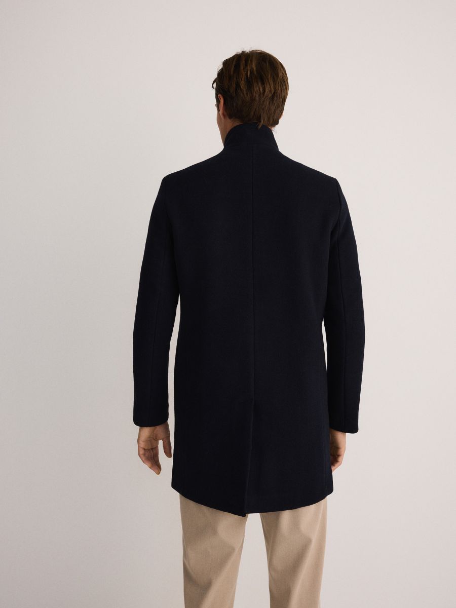 Wool blend coat - navy - RESERVED - 4