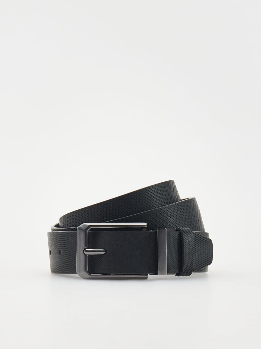 Faux leather belt - black - RESERVED