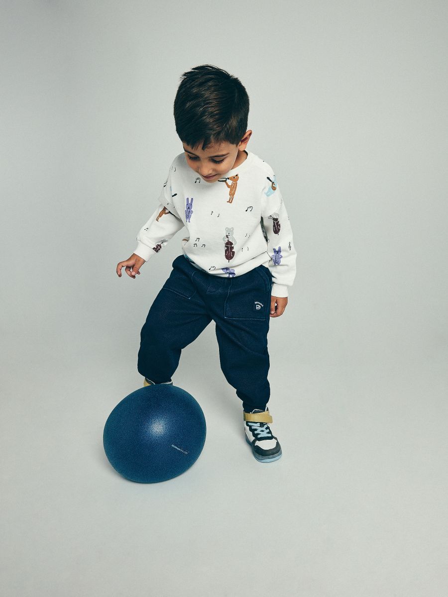 Insulated trousers with patch - navy - RESERVED - 3