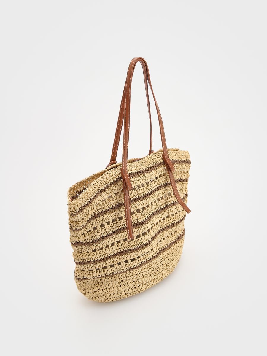 Woven shopper bag - multicolor - RESERVED - 6