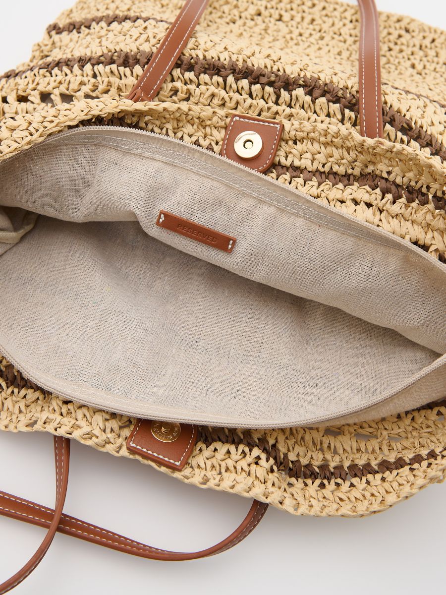 Woven shopper bag - multicolor - RESERVED - 7