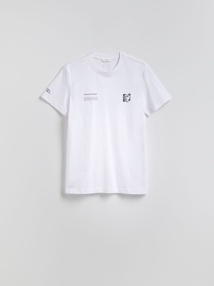 Regular fit printed T-shirt - white - RESERVED