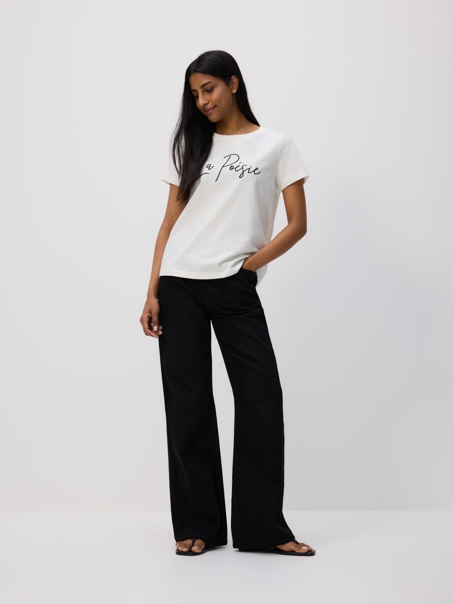 Regular fit printed T-shirt - white - RESERVED - 2