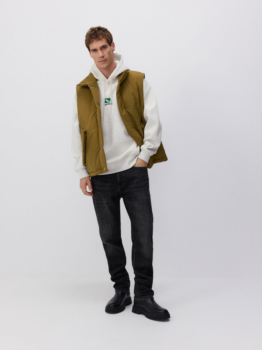 Oversized hoodie - cream - RESERVED - 2